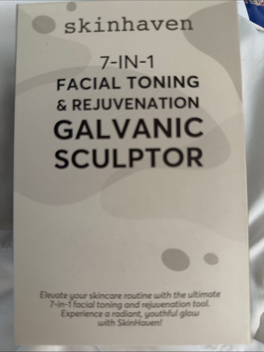 Skinhaven 7-in-1 Galvanic Sculptor Facial Toning & Rejuvenation black NWT